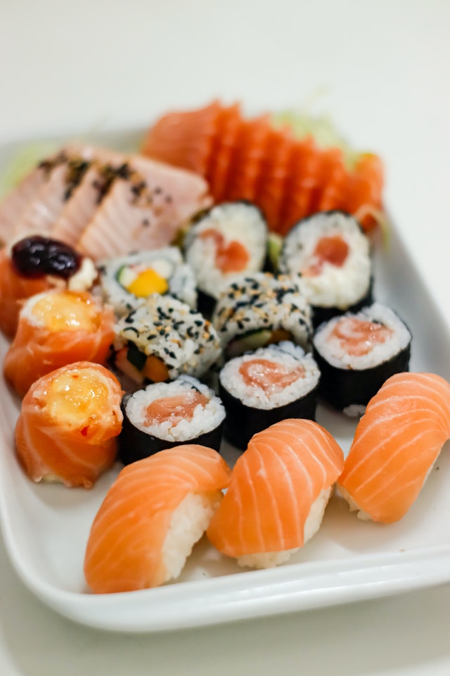 selection of sushi